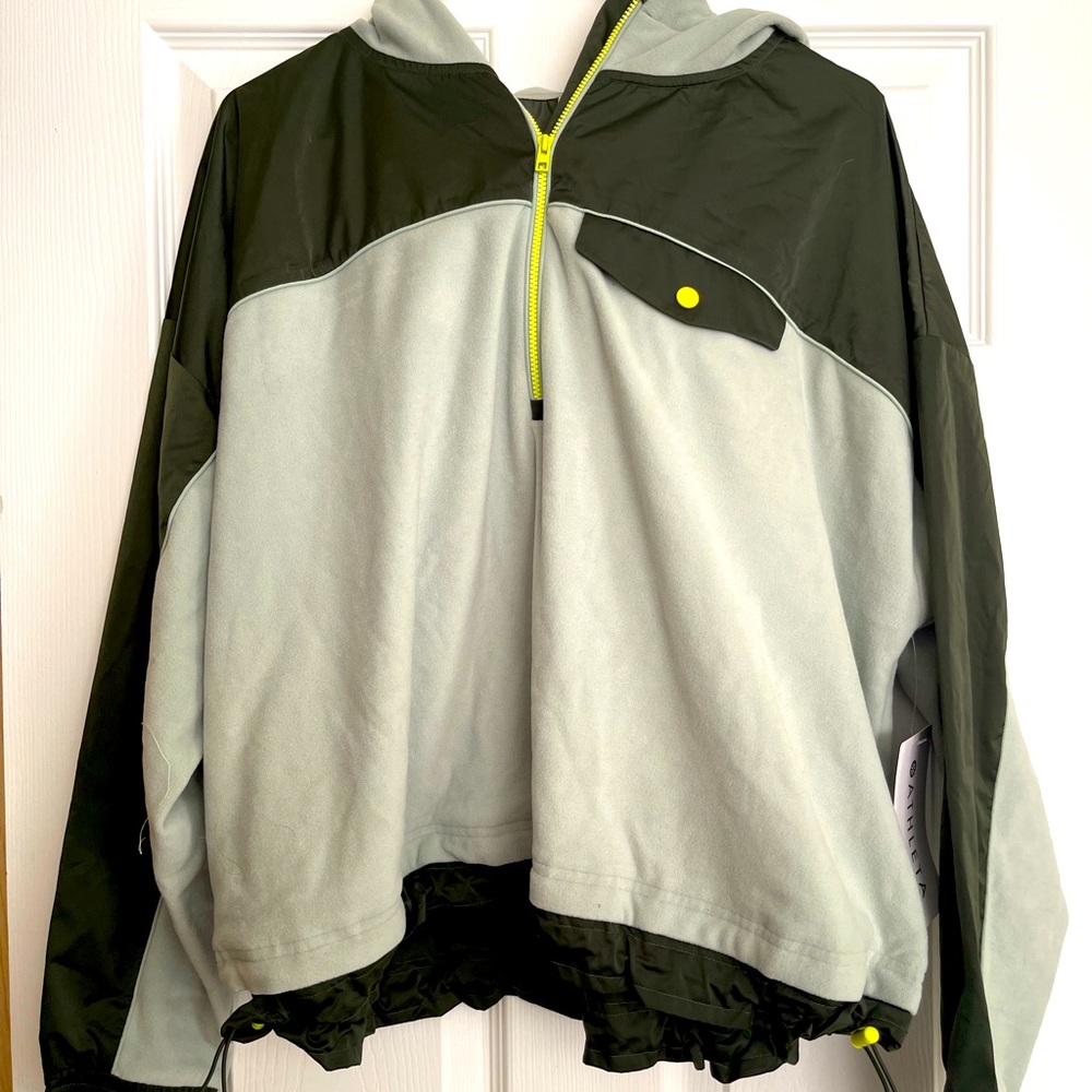 {{Athleta}} Zion Microfleece 1/2 Zip Hoodie